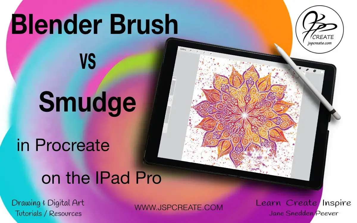 Blender Brush vs Smudge Tool in Procreate on the IPad