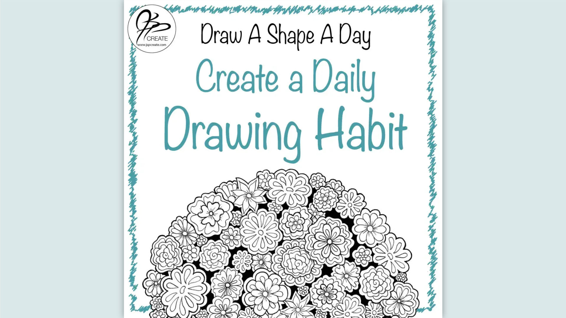 Learn To Draw Flowers With Shapes Lesson 7 - JSPCREATE