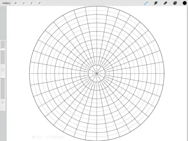 Symmetry in Procreate