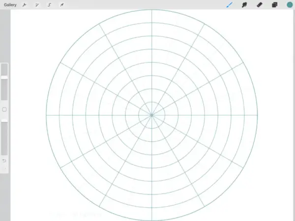 Symmetry in Procreate