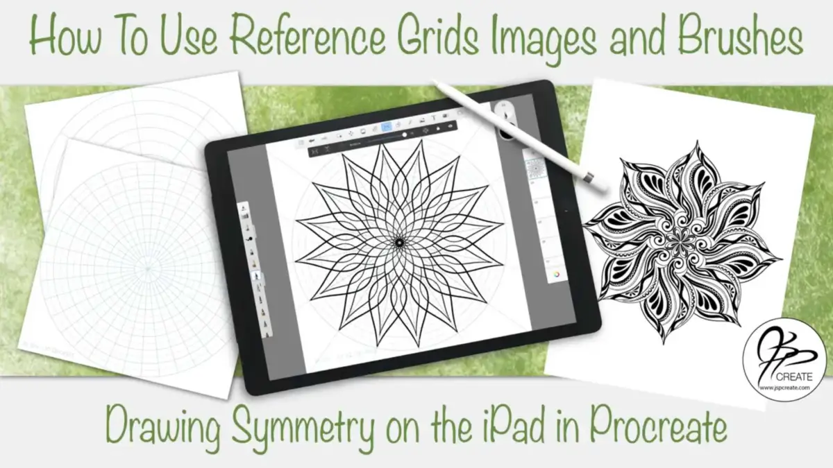Grids as References for Symmetry in Procreate on the iPad