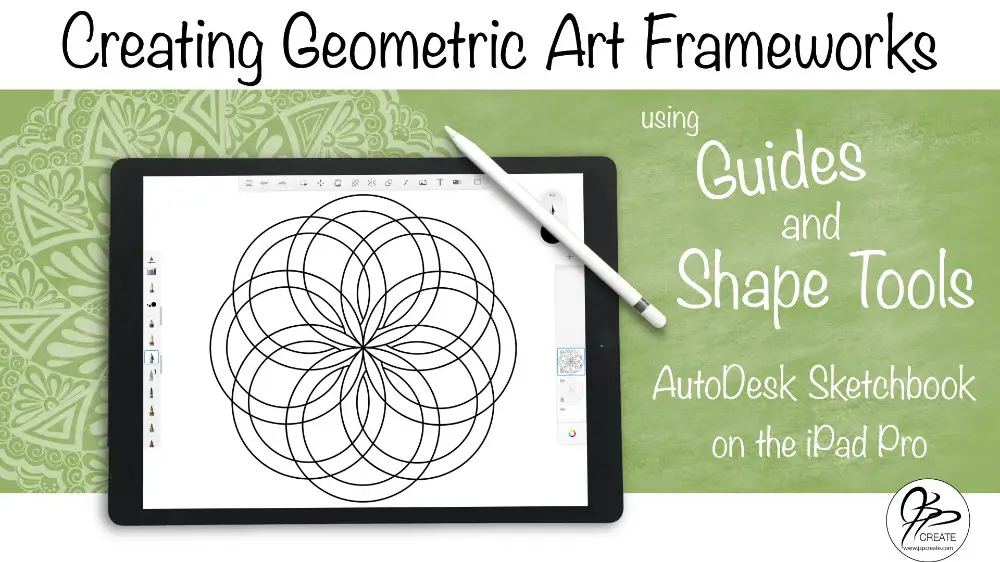 Shape Tools and Guides in Autodesk Sketchbook on the iPad Pro
