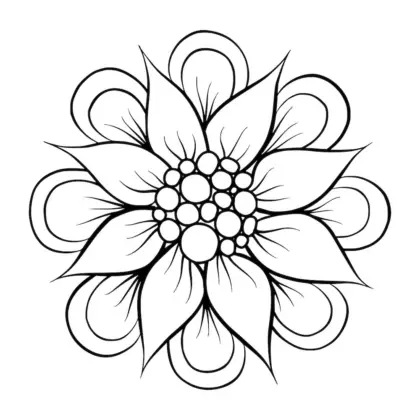 beautiful flower drawing monochrome Stock Vector Image & Art - Alamy-saigonsouth.com.vn