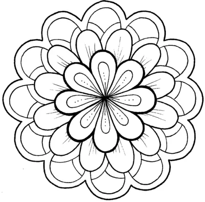 Learn To Draw Flowers With Shapes Lesson 7 - JSPCREATE