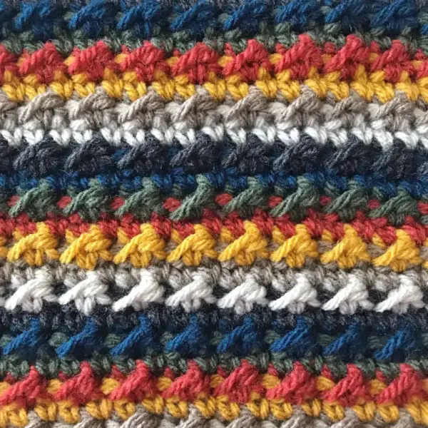 Cobblestone Stitch Crochet Tutorial - Multicolour - JSPCREATE