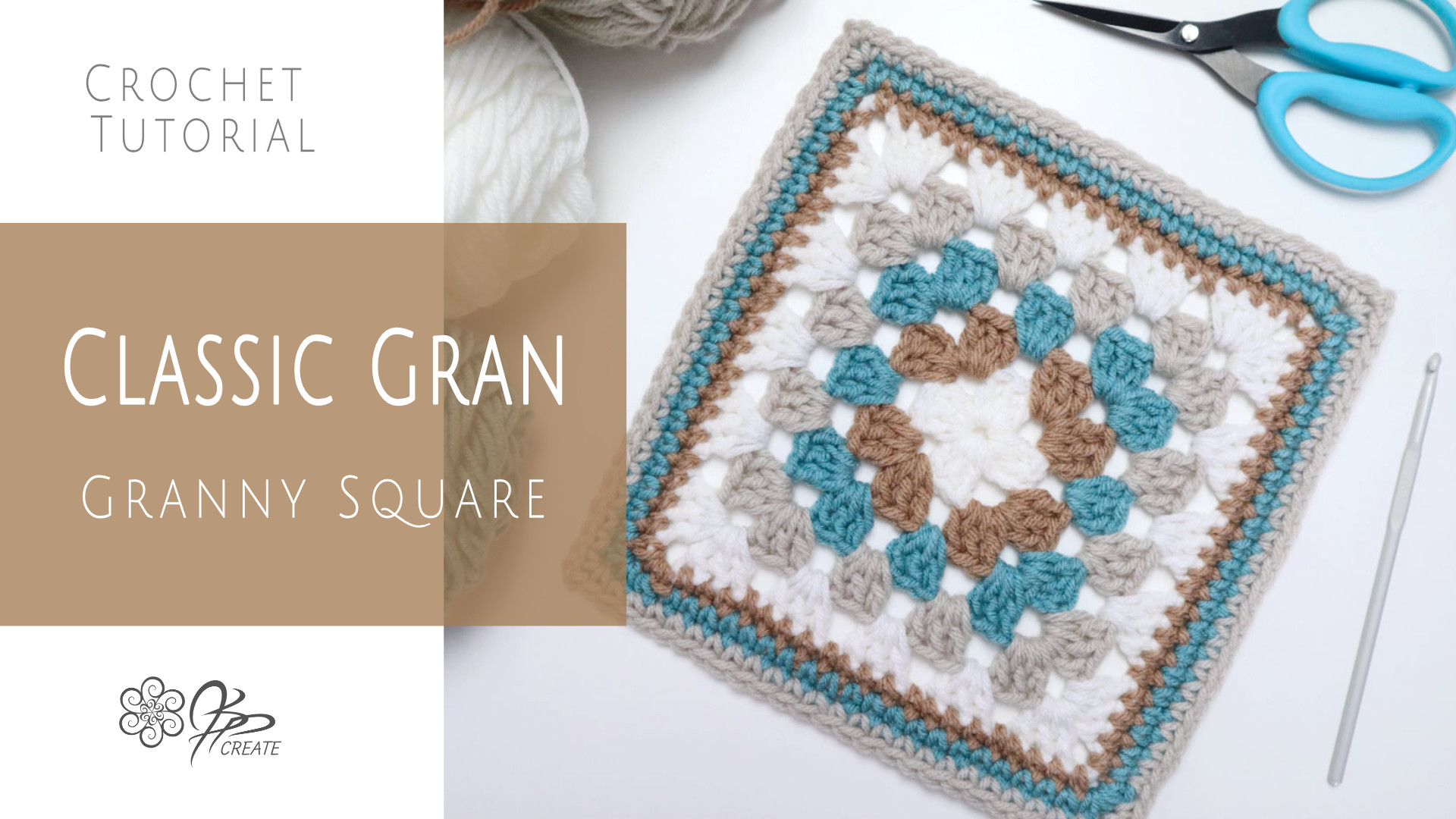 The Best Beginner Granny Square Step by Step Crochet Tutorial - JSPCREATE