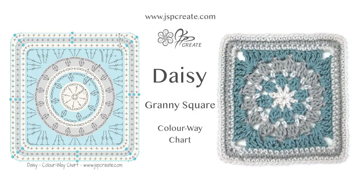 Daisy Granny Square Crochet Tutorial 