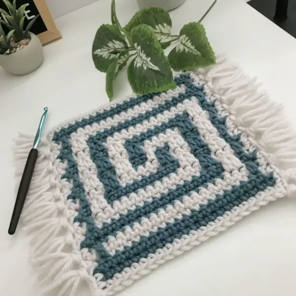 Mandala Crochet Square Easy Tutorial & Pattern - JSPCREATE