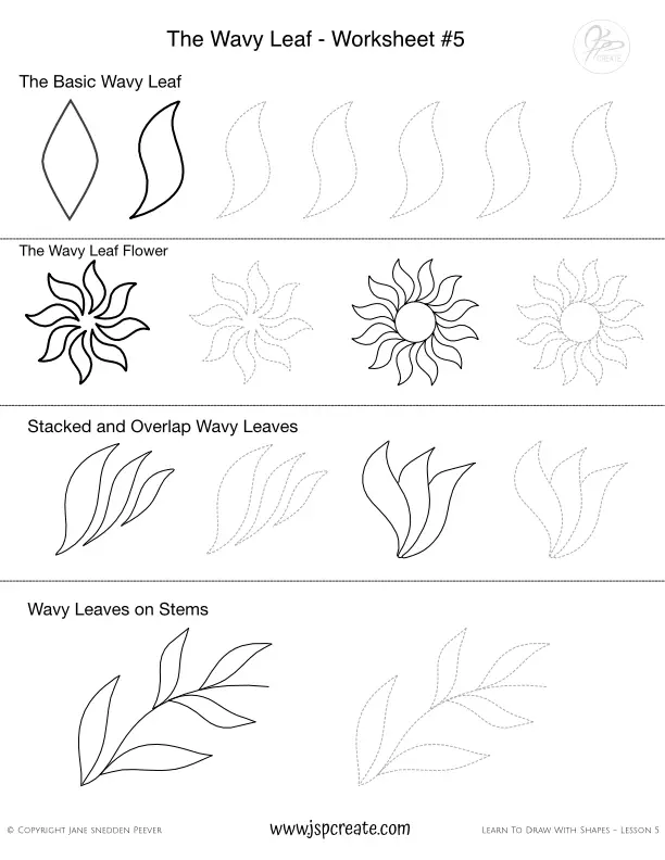 Learn To Draw Flowers With Shapes Lesson 7 - JSPCREATE