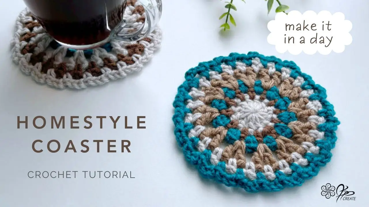 Crochet coasters pattern easy simple beginner PATTERN ONLY