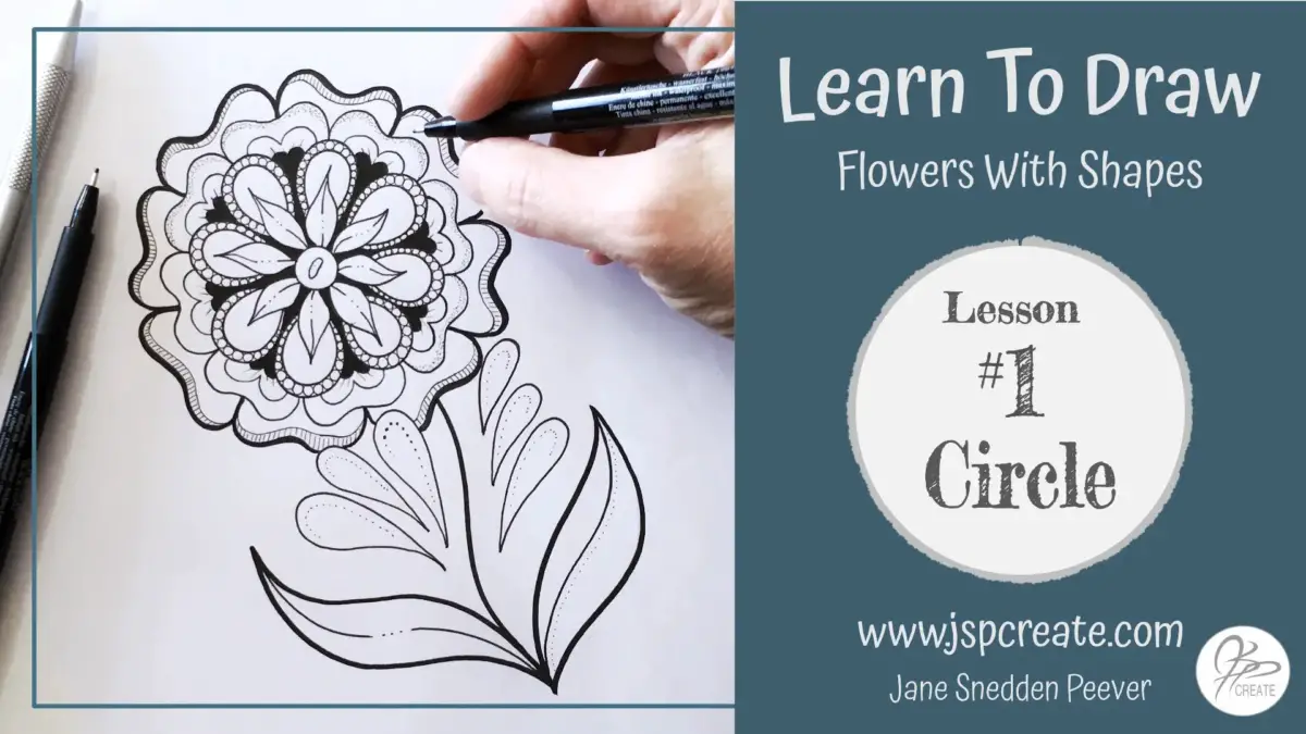 Learn To Draw Flowers With Shapes Lesson 1