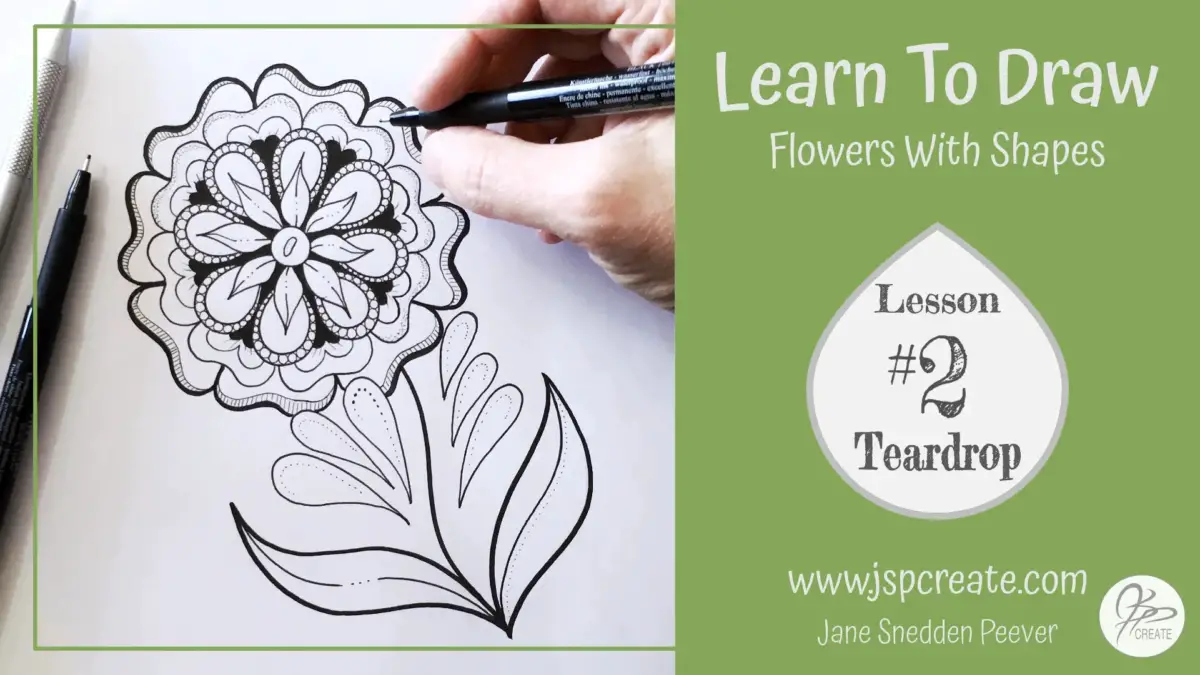 Learn To Draw Flowers With Shapes – Lesson #2