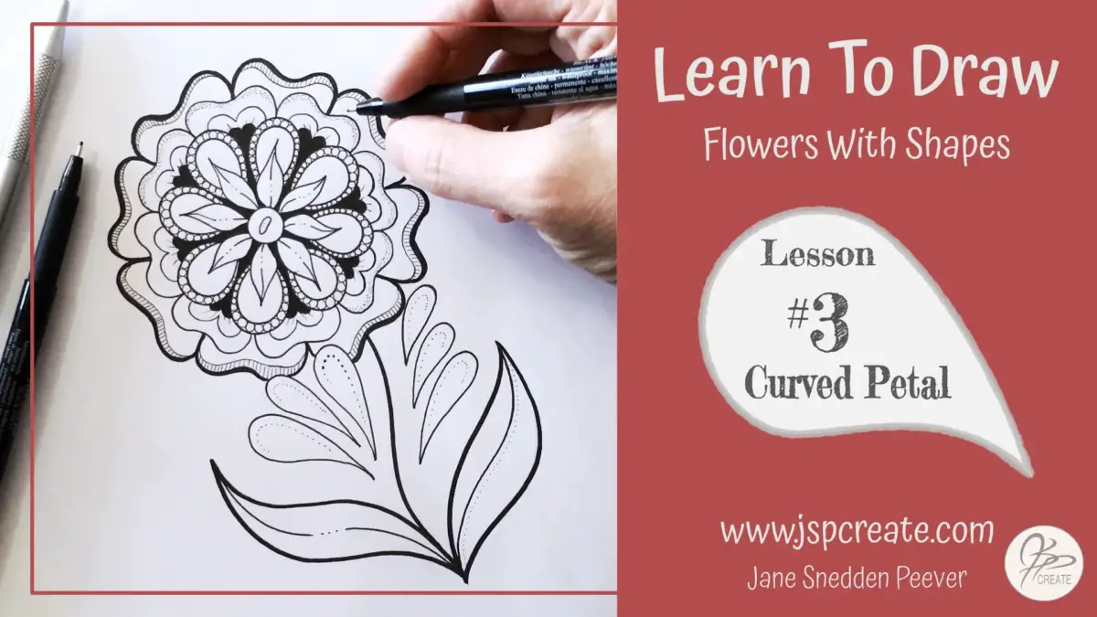 Learn To Draw Flowers With Shapes Lesson 3