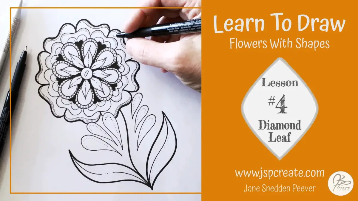 Learn To Draw Flowers With Shapes Lesson 4
