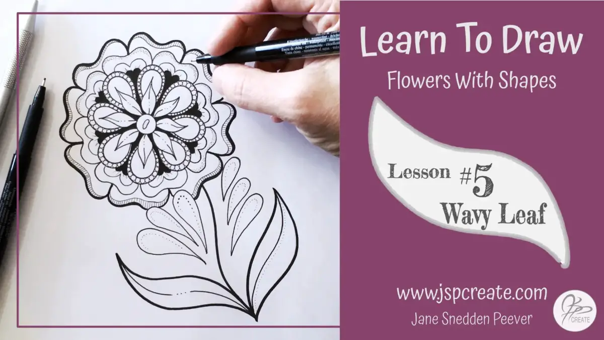 Learn To Draw Flowers With Shapes Lesson 5