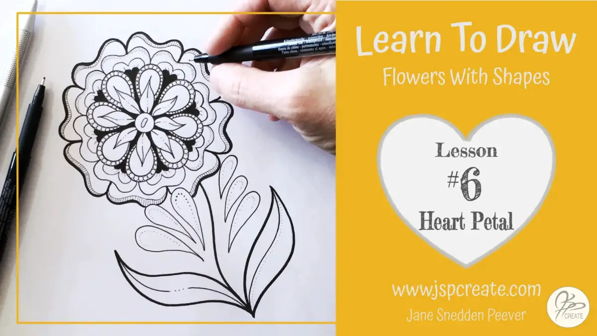 Learn To Draw Flowers With Shapes Lesson 6