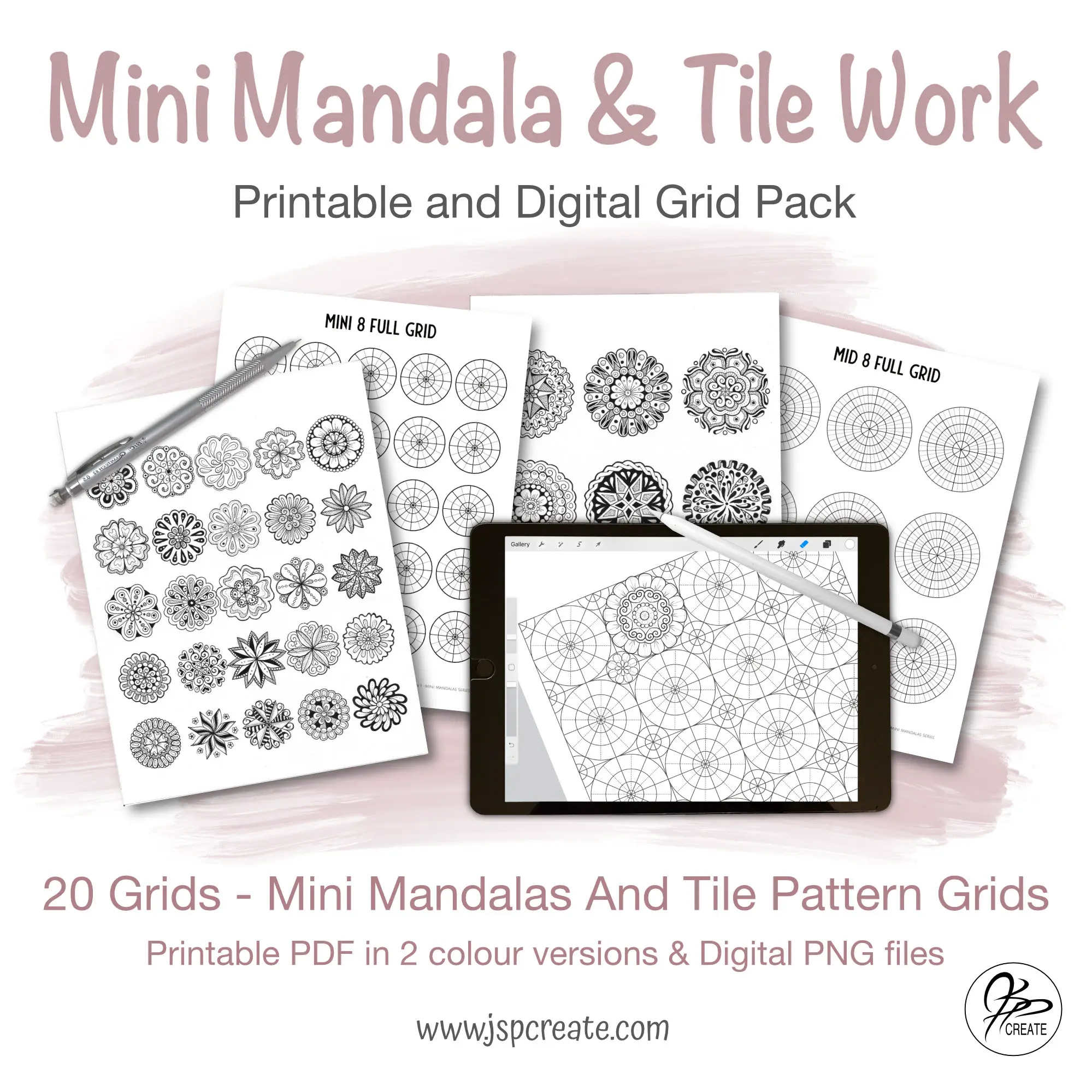 Mini Mandala and Tile Grid Pack