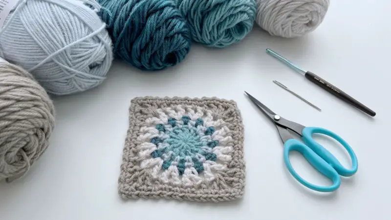 Crochet This Quick and Easy Skye Granny Square - JSPCREATE