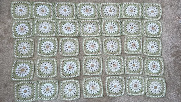 crochet throw