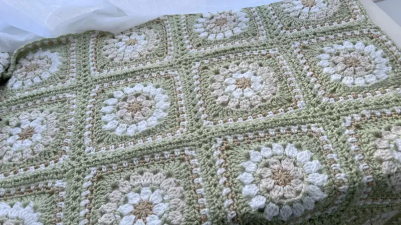 crochet throw