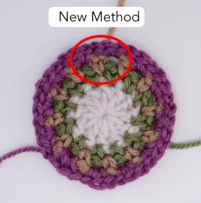 Invisible Beginning Single Crochet