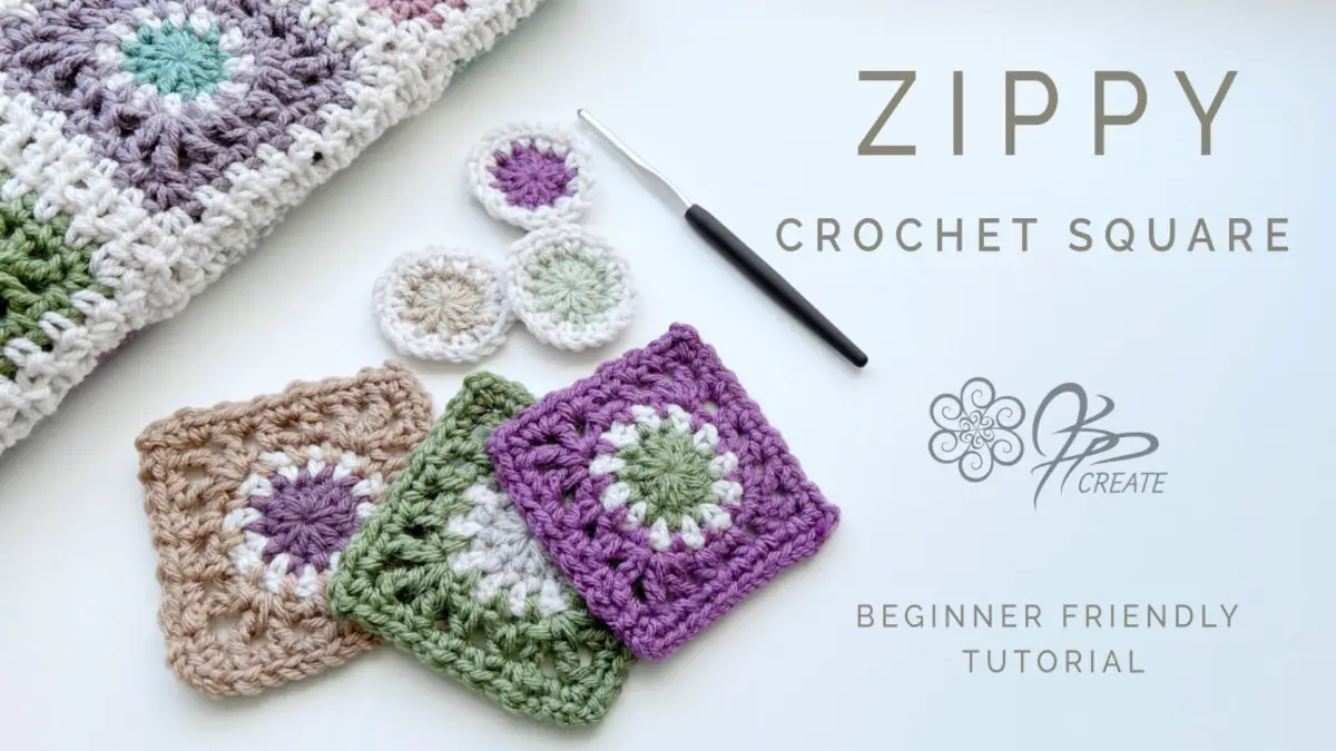 Beginner-Friendly | Whip Up a Zippy Crochet Square
