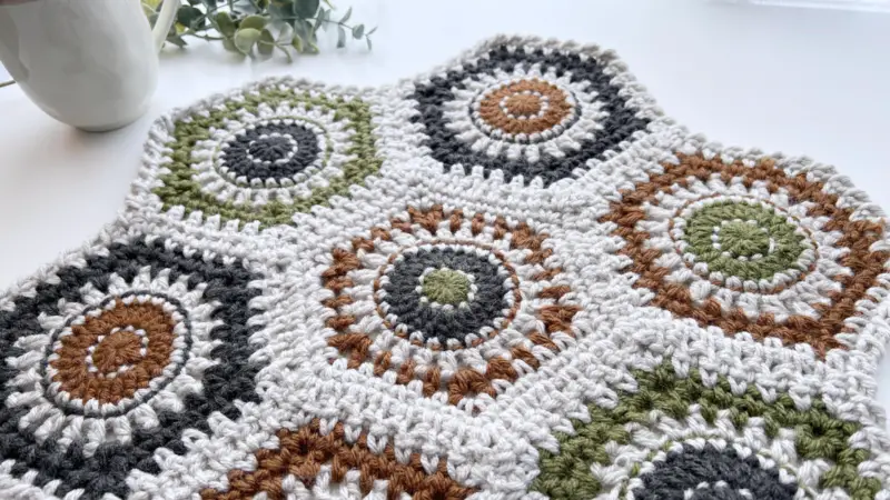 Crochet Hexagon Join-As-You-Go