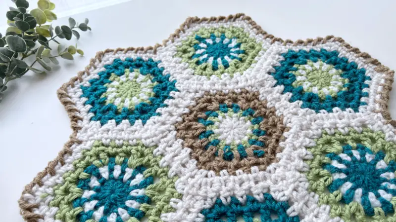 Crochet Hexagon Join-As-You-Go